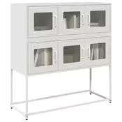 Vidaxl vidaXL Omarica bela 100,5x39x107 cm hladno valjano jeklo