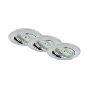Briloner 7296-039 - KOMPLET 3x LED ugradno svetlo za kupatilo LED/6,5W/230V IP23