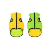 AIRY VEST Jakna za pse sa dva lica Lime&Yellow XS 30