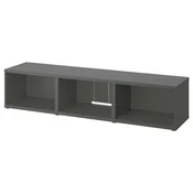 BESTA TV stalaža, tamnosiva, 180x40x38 cm