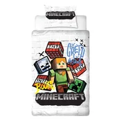 Posteljnina Minecraft za odrasle - 140 x 200 cm (MNC743)