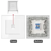 SmartHome Zidna uticnica CAT6 RJ45, Bela