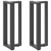 Vidaxl vidaXL Noge za konzolno mizo, 2 kosa, antracit, 38x25x(72-73) cm