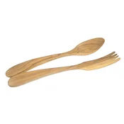 Set žlic za solato 35 cm, set 2 kosov, rjava, olivni les, Lion Sabatier