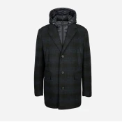 Mens Dark Blue Coat Geox Claudio - Mens