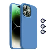 Maska Magnetic Lens za iPhone 15 Pro plava