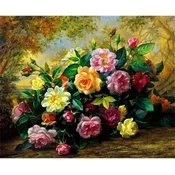 Norimpex - Puzzle Diamantova slika: Obilje cvetja 30x40cm - 1 - 39 kosov