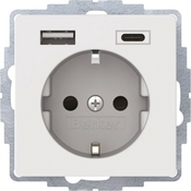 Berker Berker SCHUKO/USB vtičnica 48046089, (20888341)
