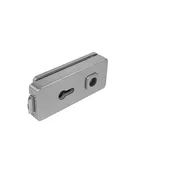 Steklena vrata LOCK UNIQUE R8 - PZ (BN - Brušeno nerjaveče jeklo), Odprtina za cilindrični vložek PZ, MP BN (brušeno nerjaveče jeklo)
