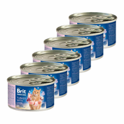 BRIT Premium Cat Turkey with Liver 6x200 g
