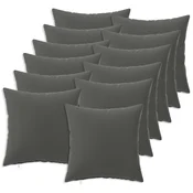 vidaXL Prevleka za blazino 12 pcs HEERLEN Antracit 40 x 40 cm