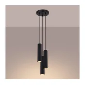 Brilagi - LED luster na sajli CRESTO 3xGU10/10W/230V crna