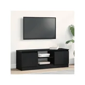 VIDAXL TV omarica, les, črna hrast, 102x30x36 cm