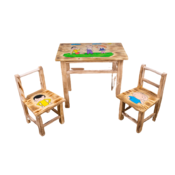 Djecji drveni stolic Lolek i Bolek + 2 stolice