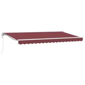Vidaxl Okvir tende Burgundija 350 x 200 cm Poliester s PU premazom
