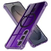 Hibridni ovitek Techsuit Shockproof MagSafe za Samsung Galaxy S26 - smoke black
