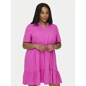 ONLY Carmakoma Poletna obleka Cartiri 15311976 Roza Regular Fit