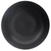 shumee Globok keramični krožnik za večerjo, črne barve, 20,5 cm, 800 ml