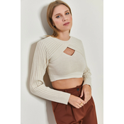 Bianco Lucci Womens Knitwear, Athlete and Crop Set