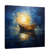 Canvas Slika na platnu Brod na pucini, Bez rama, 120x120 cm