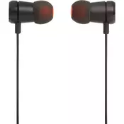 JBL T290 črne ušesne slušalke z mikrofonom