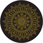Mandala črno-zlati 8-delni komplet papirnatih krožnikov 23 cm