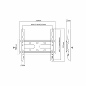 SBOX zidni stalak za TV 23”-43” , do 45 kg