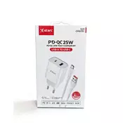 X Start Set punjac i kabl za telefon, USB C, 25 W, Beli