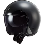 Otvorena motociklistička kaciga LS2 OF601 Bob II Jednobojna crna mat