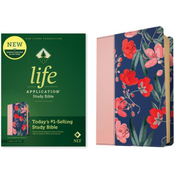 NLT Life Application Study Bible, Third Edition (Red Letter, Leatherlike, Pink Evening Bloom)