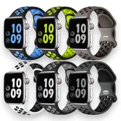 Infostyle Silikonski pašček Epova za Apple Watch SE/iWatch 38/40/41mm Modra