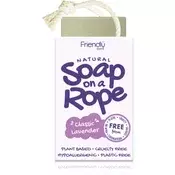 Friendly Soap Soap on a Rope Lavender naravno milo 95 g