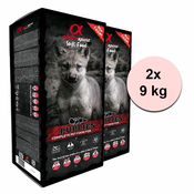 Alpha Spirit Complete Soft Dog Food - Puppies 2 x 9 kg