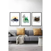 WALLXPERT Set 3 dekorativne slike Artsycllct4