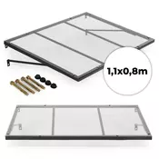 MultiGarden Nadstrešnica za ulazna vrata 113x80cm sa UV zaštitom AW-080