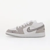 Air Jordan 1 Low SE Kids White/ Wolf Grey-Iron Grey 6Y