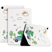 GS Preklopni ovitek za Samsung Galaxy Tab A9+, dinozaver, ki vozi