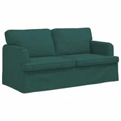 Vidaxl Kavč Temno zelena 162 x 80 x 85 cm blago