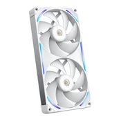 280 mm ventilator NZXT F-Series F280X RGB, enojni, bel, RF-U28PN-W1