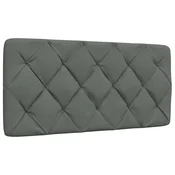 Vidaxl vidaXL Blazina za vzglavje, temno siva, 100 cm, blago