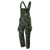 slomart Delovne hlače z naramnicami NEO TOOLS CAMO M, velikost XL