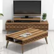 Hanah Home Set TV komoda i klub sto City, Orah