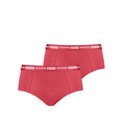 Womens Pumas Mini Short 2 Pack, Pink, Size 4, Clothing