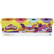 Play-Doh pakiranje 4 tube – vijoličasta, rožnata, modra, oranžna