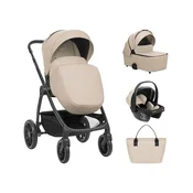 Kikka Boo Kolica Modena 3in1 set sa I-SIZE auto sedištem i tvrdom korpom Beige
