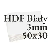 ONLY HDF plošča bela 3 mm 50x30 10 kosov