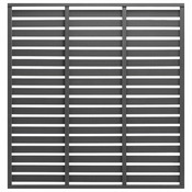 Greatstore Ograjni panel WPC 180x180 cm siv