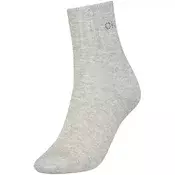Ženske nogavice CALVIN KLEIN - kratke, sive, 1 par, one size