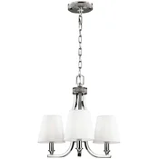 Casa Padrino Art Nouveau chandelier silver/white A� 45.7 x H. 40.6 cm - Round metal chandelier - Baroque & Art Nouveau living room chandelier - Baroque & Art Nouveau lights