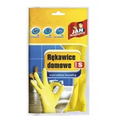 Jan Niezbędny lateks rokavice za gospodinjstvo s rumene zaščitne 1 kos.